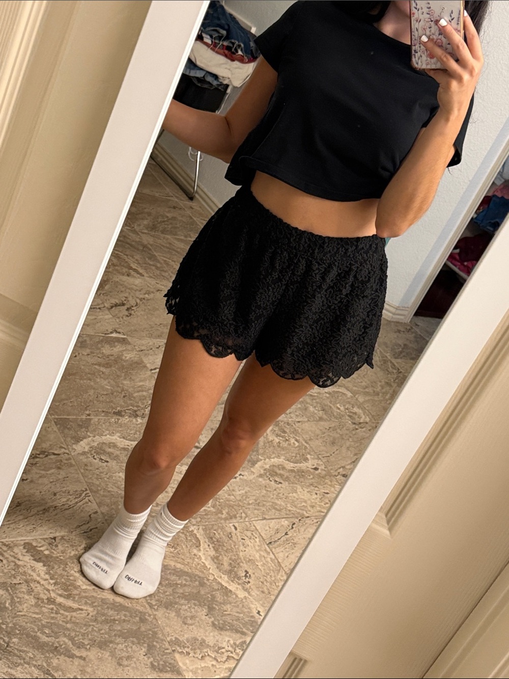 Free People Black Shorts
